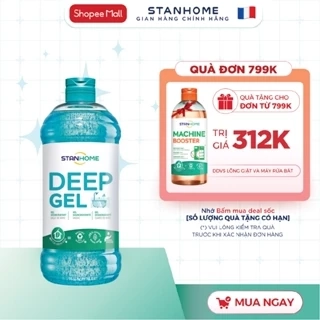 Tẩy cặn canxi, vết ố vàng nhà tắm Stanhome Deep Gel làm sạch vòi inox, gương, sàn, gạch men 750ml