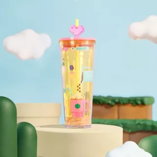 BÌNH COLD CUP 24OZ PL BEARISTA GAME FRAPPUCCINO (710 mL)