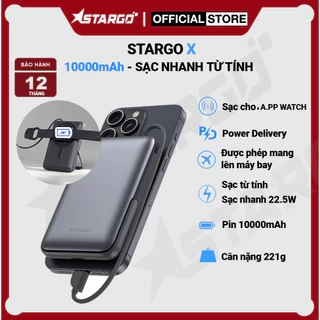 Pin sạc dự phòng không dây StarGO Star X sạc từ tính dung lượng 10000mAh sạc nhanh 22.5W