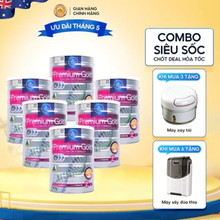 Combo 6 Hộp Sữa Hoàng Gia Úc ROYAL AUSNZ Premium Gold 2 Hộp 900g