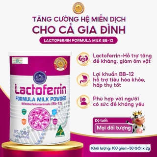 DEAL - Sữa Hoàng Gia Úc Lactoferrin Formula Milk BB-12 ROYAL AUSNZ Hỗ Trợ Tăng Cường Hệ Miễn Dịch Cho Trẻ 100g