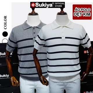 Áo Polo Dệt Kim Nam Basic SUKIYA Cao Cấp Kiểu Dáng Sang Trọng Lịch Sự AL74