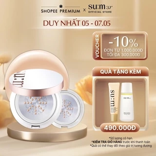 Chống nắng trang điểm dạng cushion Su:m37 Sun Away Cooling Sun CC SPF50+/PA+++ 15g (Tặng thêm lõi 15g)