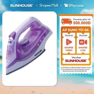 Bàn là hơi SUNHOUSE SHD2063P màu tím -  5 chế độ là - Công suất 1600W - Bảo hành 12 tháng - Hàng chính hãng