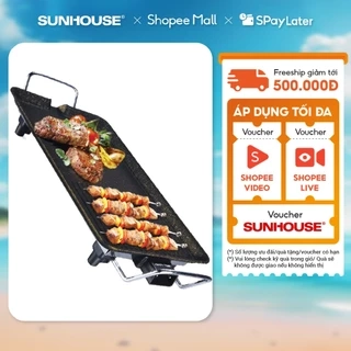 Bếp nướng điện SUNHOUSE Happy Time HTD4606 - Mặt chống dính - ĐIều chỉnh núm xoay - Bảo hành 12 tháng