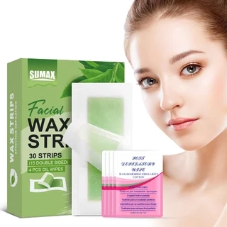 Bộ 30 miếng sáp tẩy lông tự nhiên hai mặt Tẩy lông mặt chất lượng cao 100g