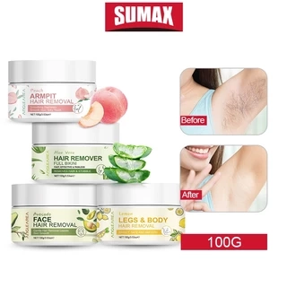 Kem tẩy lông SUMAX Kem tẩy lông toàn thân Thành phần thực vật Không gây kích ứng Loại bỏ lông không đau