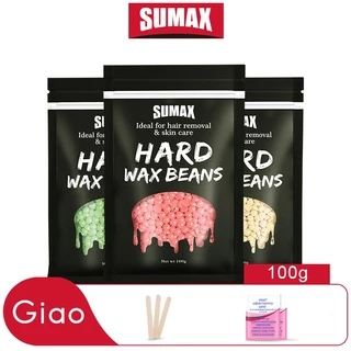 Sáp Wax Lông Đậu Cho Da Nhạy Cảm,SUMAX Thành phần mật ong và lô hội tự nhiên, hiệu quả triệt lông kéo dài trong 5 tuần, sáp tẩy lông body dạng hạt 100g