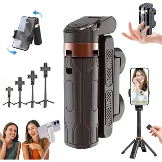 Chân máy Mini Pocketflex, Chân máy Mini Pocketflex nâng cấp 2025 Jj02 có thể thu vào, Chân máy Mini Bluetooth có điều khiển từ xa, 360° Chân máy Mini Pocketflex Razunoth có đèn kép