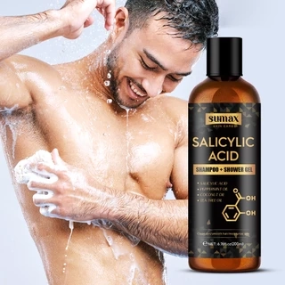Sữa tắm 2 trong 1 Sumax Salicylic acid 200ml sữa tắm nam dưỡng ẩm cho da, làm sạch da và để lại hương thơm cơ thể làm dịu cơ thể và tâm trí