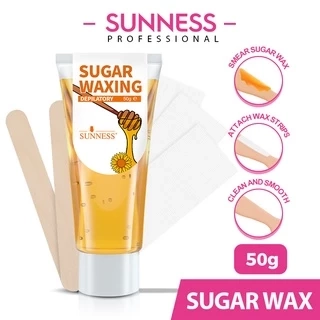 SUENNESS Bộ sáp tẩy lông + tặng 2 que + 3 miếng giấy tẩy lông 50G