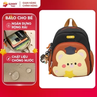 Balo Trẻ Em SUNNY BL01 Hình Gấu Dễ Thương – Dùng Cho Bé Mầm Non & Tiểu Học – Quai Êm – Chống Thấm