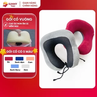 Gối cổ cao su non dáng vuông SUNNY GC01 đi du lịch, văn phòng