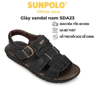 Xăng Đan Nam Da Bò Cao cấp SUNPOLO SDA023