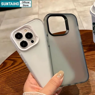 Ốp Lưng iPhone Đẹp đen silicon Mềm Mờ nhám Trong Suốt Chống Sốc Suntaiho Cho Iphone 16 15 14 12 13 11 Pro Max IP 7 8 Plus Iphon X XR Xs Max