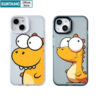 Suntaiho Ngộ nghĩnh Hoạt Hình Độc Đáo Họa Tiết Rồng Trong Suốt Mờ Dành Cho Iphone 11 12 13 14 15 16 Pro Max IP 7 8 Plus Iphon X Xs XR Xs Max TPU Silicon Mềm Cao Cấp Chống Sốc Ốp điện thoại