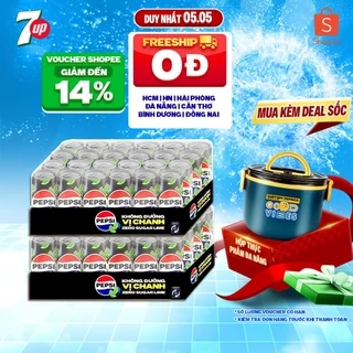 Combo 2 Thùng 24 Lon Pepsi Vị Chanh Không Calo (320ml/lon)