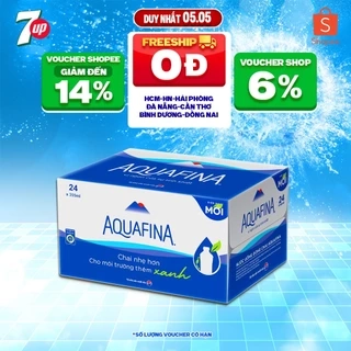 [HOT-CHỈ 89K]Thùng 24 Chai Nước tinh khiết Aquafina (355ml/chai)