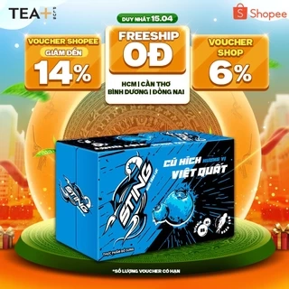 [New - Giá dùng thử từ 189k] Thùng 24 Lon Nước Tăng Lực Sting Việt Quất (320ml/lon)
