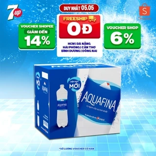 [HỎA TỐC-VC 12%] Thùng 12 Chai Nước tinh khiết Aquafina (1.5L/chai)