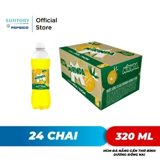 Thùng 24 Chai Nước Giải Khát Mirinda Dứa (390ml/chai)