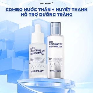 Bộ Đôi Hỗ Trợ Dưỡng Trắng Da Huyết Thanh + Nước Thần SUR.MEDIC 152ml