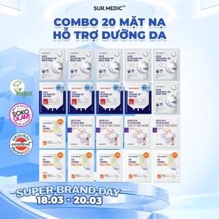 COMBO 20 Mặt Nạ Hỗ Trợ Dưỡng Sáng SUR.MEDIC Mask 30gx10