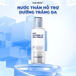 Nước Thần Dưỡng Trắng Dạng Sữa SUR.MEDIC Super Glutathione Bright Emulsion 120ml