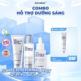 Tặng 1 Kem Tone Up - Bộ Ba Sản Phẩm Tinh Chất Hỗ Trợ Dưỡng Sáng Da Toàn Thân 302ml