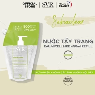Nước làm sạch da, tẩy trang và giúp loại bỏ dầu SVR SEBIACLEAR EAU MICELLAIRE 400ml