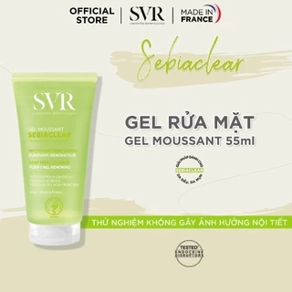 [QUÀ 2] Sữa rửa mặt không có xà phòng, làm sạch và loại bỏ tế bào da chết SVR SEBIACLEAR GEL MOUSSANT 55ml