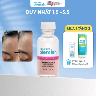 Chấm Mụn Giảm Mụn Nhanh Sau 1 Đêm Dành Cho Mụn Trắng, Sưng Đỏ, Da Nhạy Cảm Bye Bye Blemish Original Drying Lotion 30ml