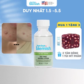 Chấm mụn Tràm Trà dành cho mụn viêm, mụn body Bye Bye Blemish Tea Tree Drying Lotion 30ml