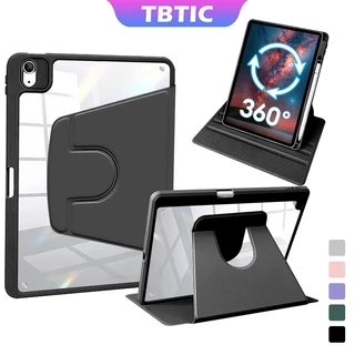 Tbtic Cho iPad Ốp Lưng Air 7 M3 2025 6 11th A16 M2 Pro 11 M4 2024 Air 5 4 10.9 10th 9th 8th 7th Gen 10.2 Mini 6 Ốp Lưng Có Bút Chì Acrylic Trong Suốt