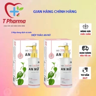 COMBO 02 Lọ Dung dịch vệ sinh diệp thảo an nữ giúp làm sạch nhẹ nhàng ngăn ngừa độ pH,giảm mùi hôi viêm nhiễm nấm ngứa