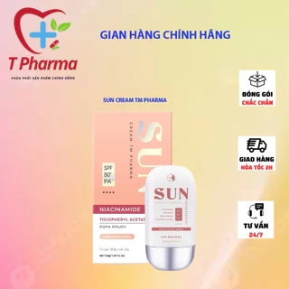 Kem Chống Nắng Sun Cream TM Pharma Nâng Tone Da,Không Bết Dính,Công Nghệ Titanium + TẶNG Kem Body Nước Hoa