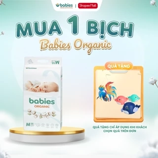Bỉm Dán/Bỉm Quần Babies Organic Thương Hiệu Việt, Siêu Mềm Mịn, Thấm Hút 1500ml, Đủ Size NB/S/M/L/XL/2X/3XL