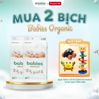 Combo 2 Bịch Bỉm Dán/ Bỉm Quần Babies Organic Thương Hiệu Việt, Mềm Mịn, Thấm Hút 1500ml, Đủ Size NB/S/M/L/XL/2XL/3XL