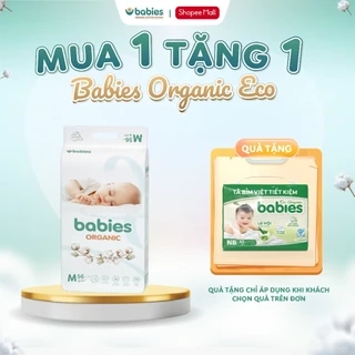 Tã/Bỉm BABIES ORGANIC Mỏng Thoáng, Siêu Thấm Hút, Đầy Đủ Size NB/S/M/L/XL/2XL/3XL -Thương Hiệu Việt