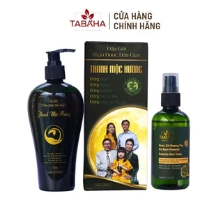 Combo Dầu Gội Thanh Môc Hương 350gr + Xịt Dưỡng Tóc Tinh Dầu Bưởi Pomelo Tabaha120ml