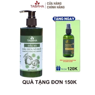 Dầu Xả Dầu Dừa Vỏ Bưởi TABAHA 300ml Dưỡng Ẩm Phục Hồi Tóc Khô Hư Tổn