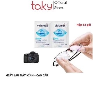 Khăn Lau Mắt Kính - Taky, Hộp 52 Gói - Hàng Cao Cấp - An Toàn, Sạch - Bảo Vệ Kính Khỏi Bụi Bẩn, Vân Tay, Mờ - 7226