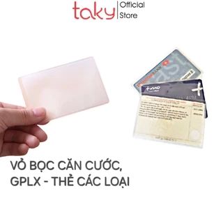 Set 4 Vỏ Bọc Thẻ - Taky, Các Loại Thẻ Căn Cước Công Dân. GP Lái Xe,Thẻ Sinh Viên, Thẻ Ngân Hàng, Thẻ Nhân Viên, 5959Set4