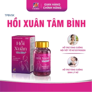 Hỗ trợ bổ sung nội tiết tố nữ Hồi Xuân Tâm Bình, cải thiện bốc hỏa, nám da, rối loạn kinh nguyệt