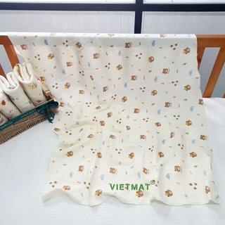 Chăn đắp trẻ em vải muslin 100% cotton TILO mềm mịn ấm áp