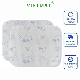 Combo 2 tấm 40x50cm tấm lót chống thấm cho bé Vietmat lót mông, lót xe đẩy mềm êm, thoáng mát