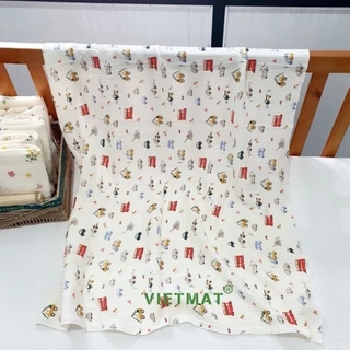 Khăn tắm trẻ sơ sinh và trẻ em TILO vải muslin mềm mịn, hút nước nhiều kích thước