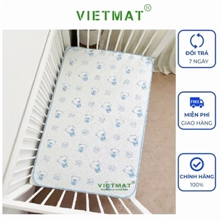 Size 50x70cm tấm lót chống thấm cho bé Vietmat lót nôi cũi, nệm 0-1 tuổi, mềm êm, thoáng mát