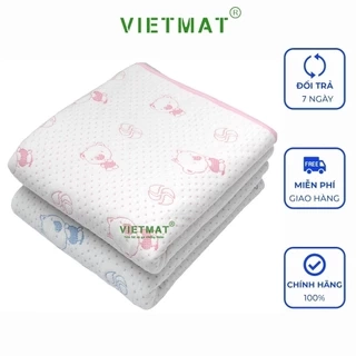 Size 70x100cm tấm lót chống thấm cho bé Vietmat mềm êm, thoáng mát, không nóng bí lưng, giặt máy