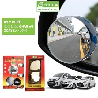 Gương Cầu Lồi ô tô cao cấp Tâm Luân gắn kính chiếu hậu, không viền, xóa điểm mù